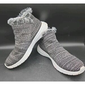 Telic Women's Apres-Ski Recovery Comfort Boots Granite Gray Faux Fur Size 8